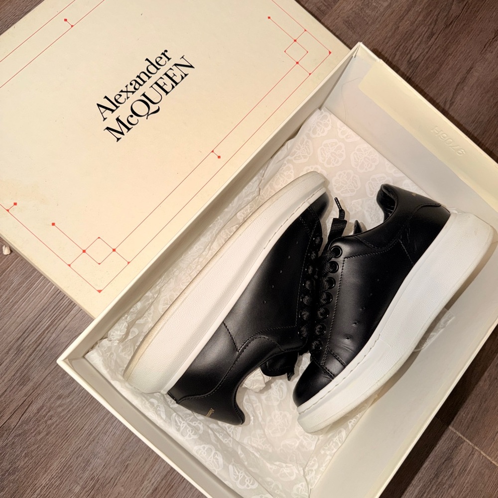 Alexander McQueen Black and White Women's Sneakers